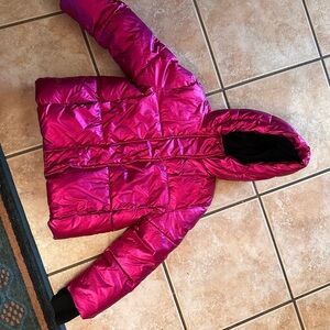 GAP Shiny Pink Kids Puffer Jacket